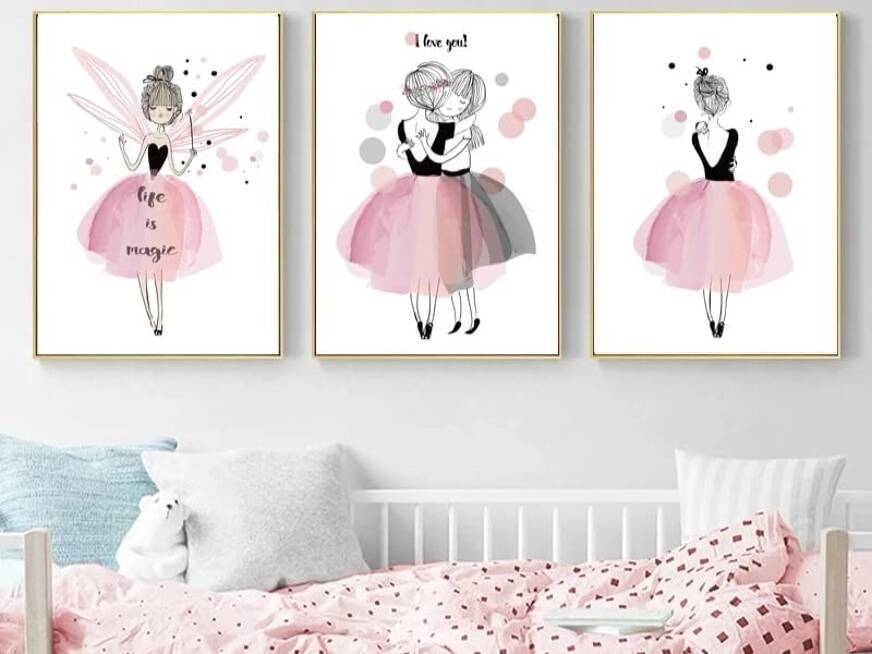 cadre danseuse chambre fille